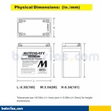 Batteria MOTOBATT MB16U 12V 20Ah 240A