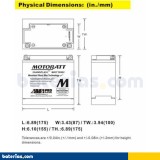Battery MOTOBATT MBTX20UHD 12V 21Ah 310A