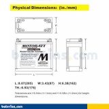 Batteria moto Motobatt MBTX24U 12V 25Ah 300A AGM – immagine 4