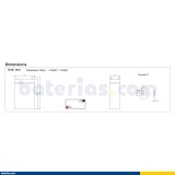 Stationärbatterie USV Ritar RT628 6V 2.8Ah AGM – Bild 2