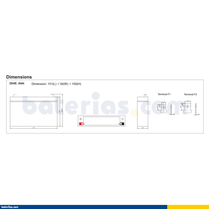 Batteria RITAR RT670 6V 7Ah
