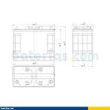 Batería Exide EF1420 142Ah - 2