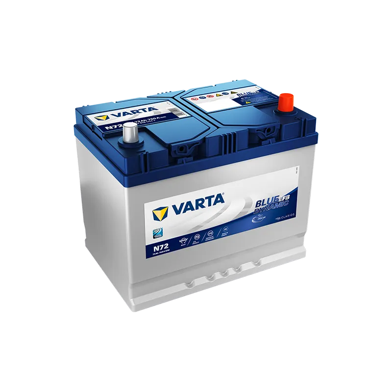 Batería Varta N72 72Ah 760A 12V Blue Dynamic Efb VARTA - 1