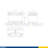 Batería Exide EK700 70Ah - 2