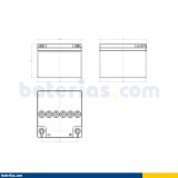 Batería EXIDE ES290 12V 25Ah 150A GEL