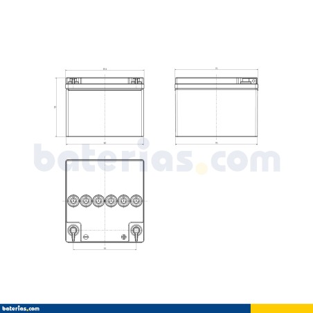 Batería Exide ES290 25Ah - 2