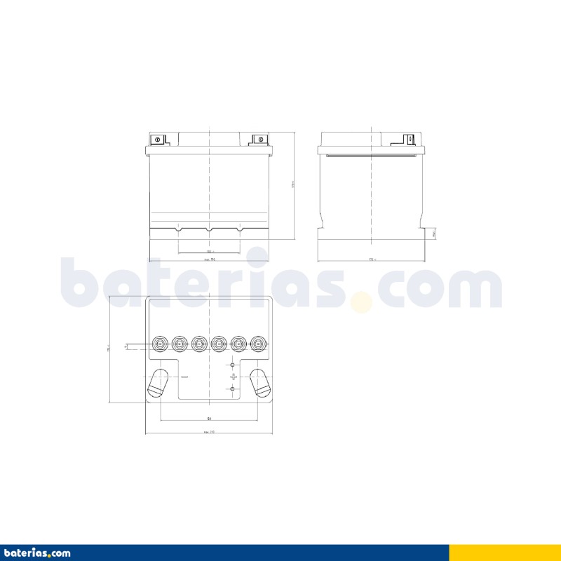 Batería Exide ES450 40Ah - 2