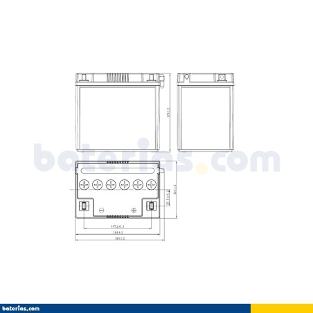 Batería Exide E60-N24AL-B 28Ah - 2