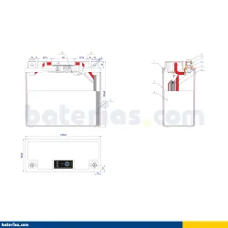Batteria Exide ELT12B 60Wh EXIDE - 2