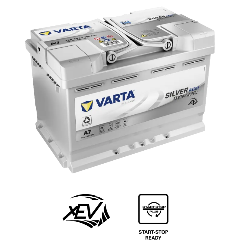 Batteries Varta Neuves Start and Stop 70ah Tarif IMBATTABLE EN