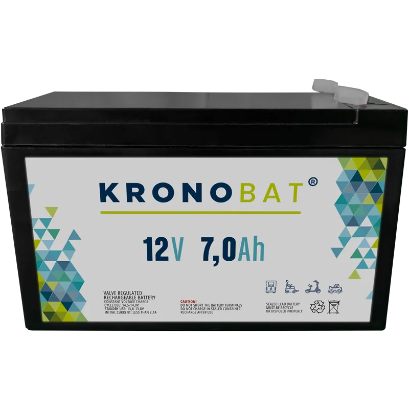 12V 7A AGM battery KRONOBAT - 1