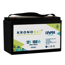 Lithium battery 100Ah 12V LifePo4 Bluetooth KRONOBAT - 1