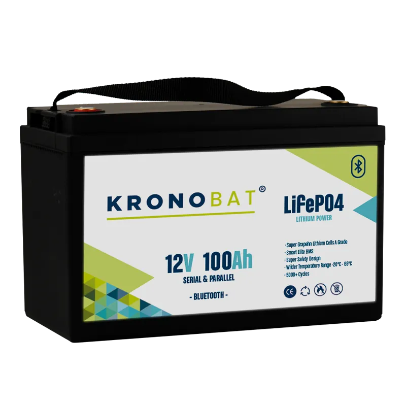 Batería Litio 12V 100Ah LifePo4 Bluetooth KRONOBAT - 1
