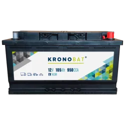 Kronobat EV-105-AGM. Car battery Kronobat 105Ah 12V