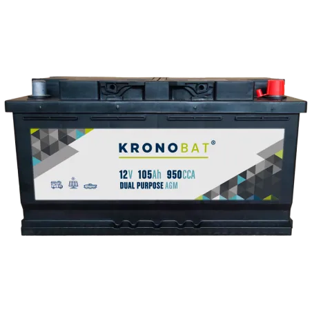 Battery Kronobat DP-105-AGM 105Ah KRONOBAT - 1