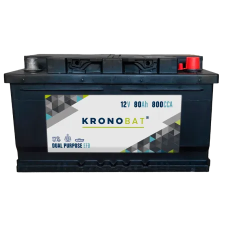 Battery Kronobat DP-80-EFB 80Ah KRONOBAT - 1