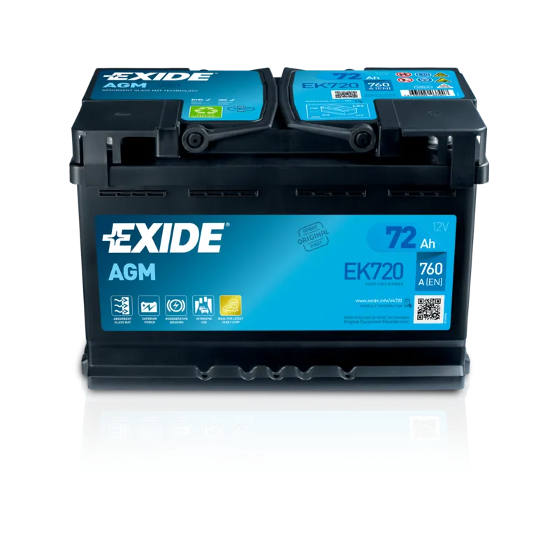 Battery Exide EK720 72Ah EXIDE - 1