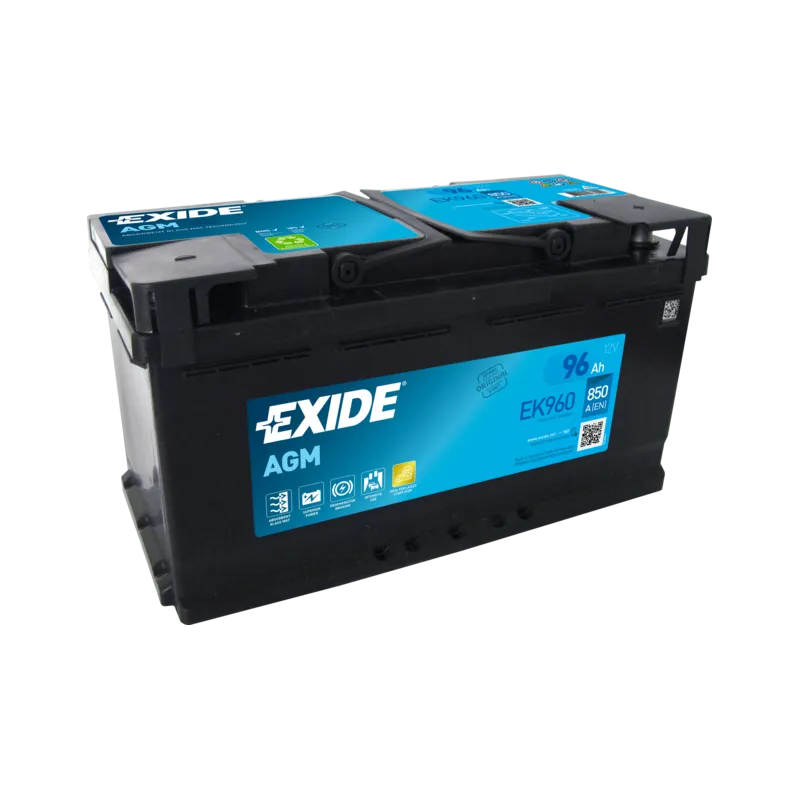 Exide EK960. batterie de démarrage Exide 96Ah 12V