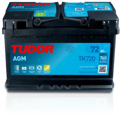 Batería Batteria Start-Stop Tudor TK720 12V 72Ah 760A AGM para BMW 3 335 i 2011