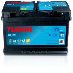Tudor TK720. Start-stop car battery Tudor 72Ah 12V