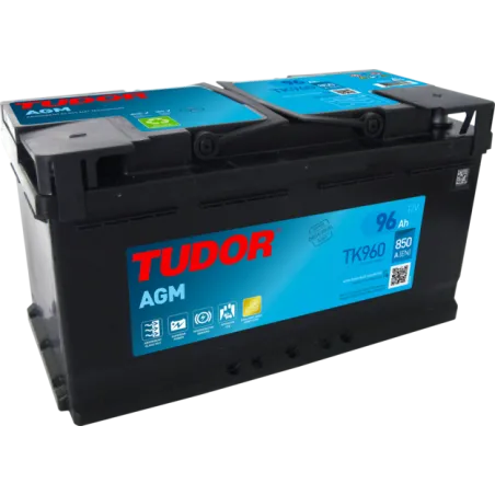 Tudor TK960. Batterie de voiture Start-Stop Tudor 96Ah 12V