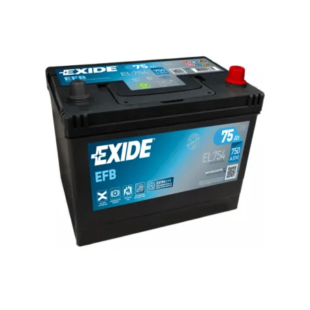 Exide EL754. Starterbatterie Exide 75Ah 12V