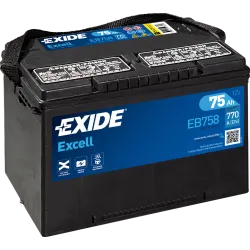 Batería Exide EB758 75Ah 770A 12V Excell