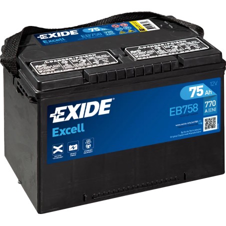 Batería Exide EB758 75Ah - 1