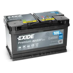 Batería Exide EA1050 105Ah 850A 12V Premium