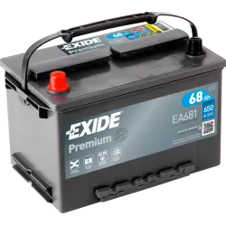 Batería Exide EA681 68Ah 650A 12V Premium