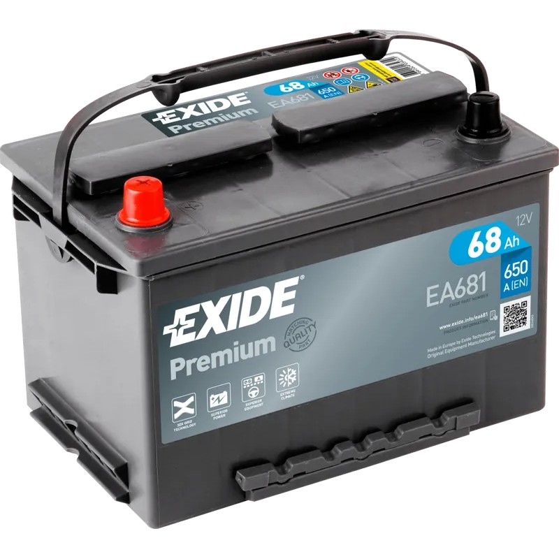 Batería Exide EA681 68Ah - 1