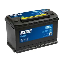 Batería Exide EB1000 100Ah 720A 12V Excell