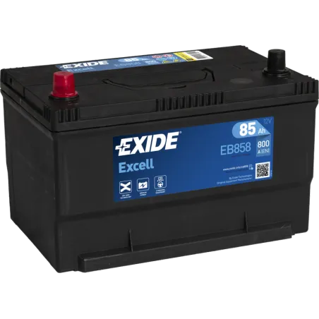 Batería Exide EB858 85Ah 800A 12V Excell