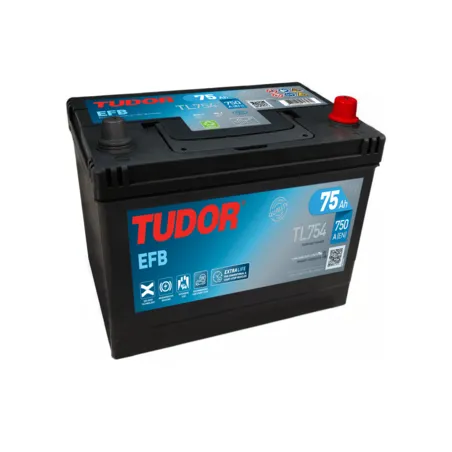 Tudor TL754. Batterie de voiture Start-Stop Tudor 75Ah 12V