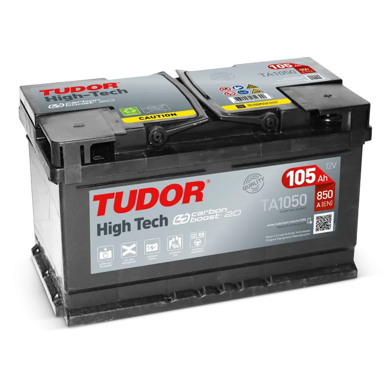 Tudor TA1050. Batterie de voiture Tudor 105Ah 12V