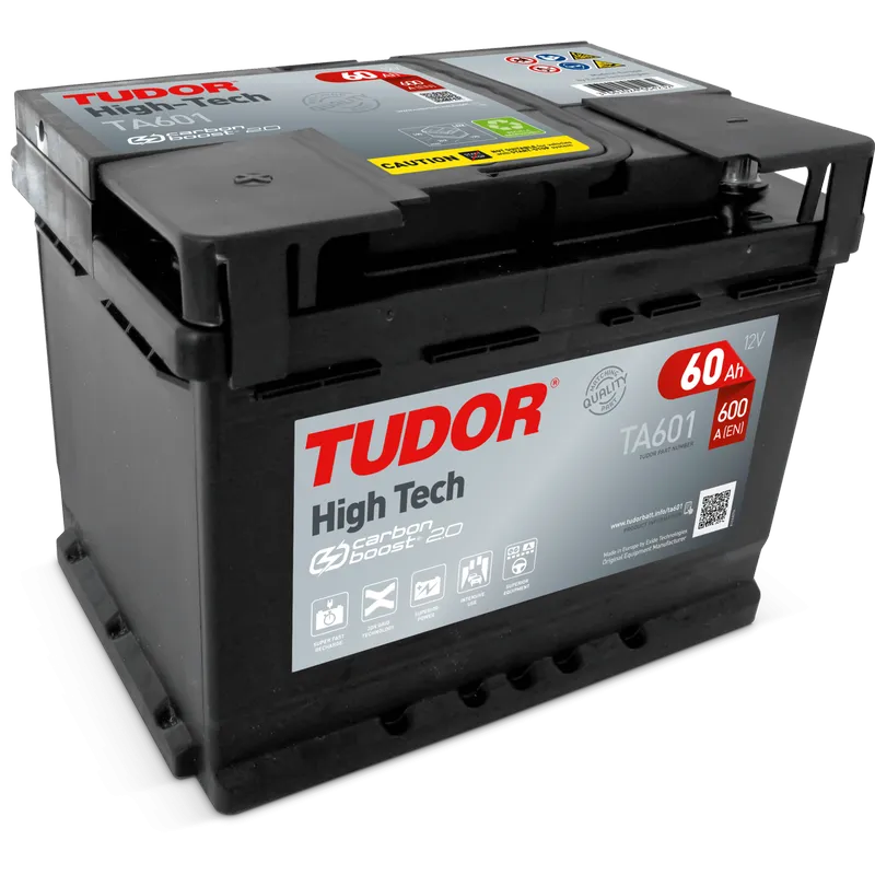 Tudor TA601. Autobatterie Tudor 60Ah 12V