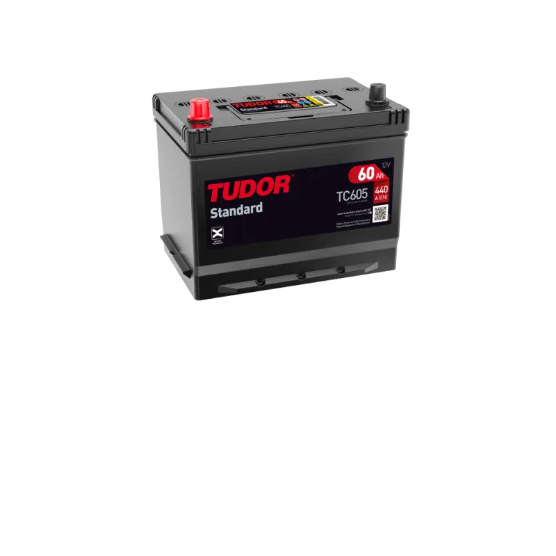 Tudor TC605. Bateria de carro Tudor 60Ah 12V