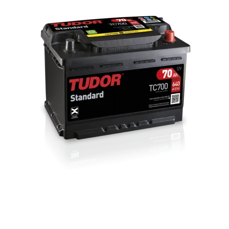 Tudor TC700. Bateria de carro Tudor 70Ah 12V