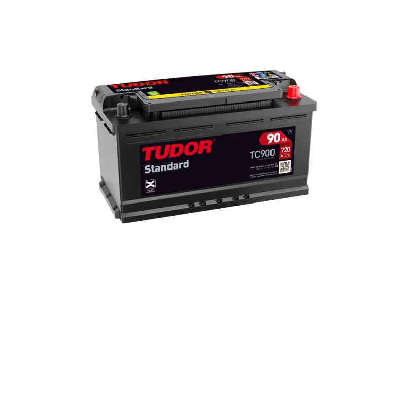 Tudor TC900. Bateria de carro Tudor 90Ah 12V