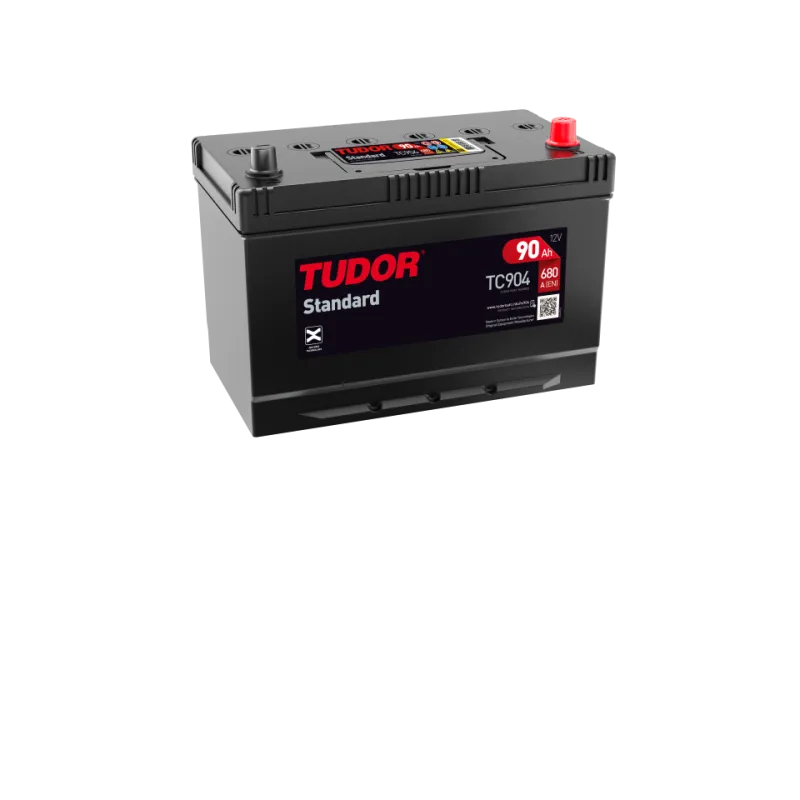 Tudor TC904. Bateria de carro Tudor 90Ah 12V
