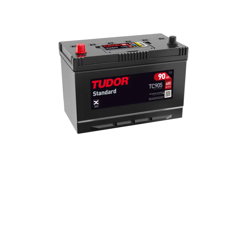 Tudor TC905. Bateria de carro Tudor 90Ah 12V