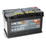 Car battery Deta DA1050 12V 105Ah 850A