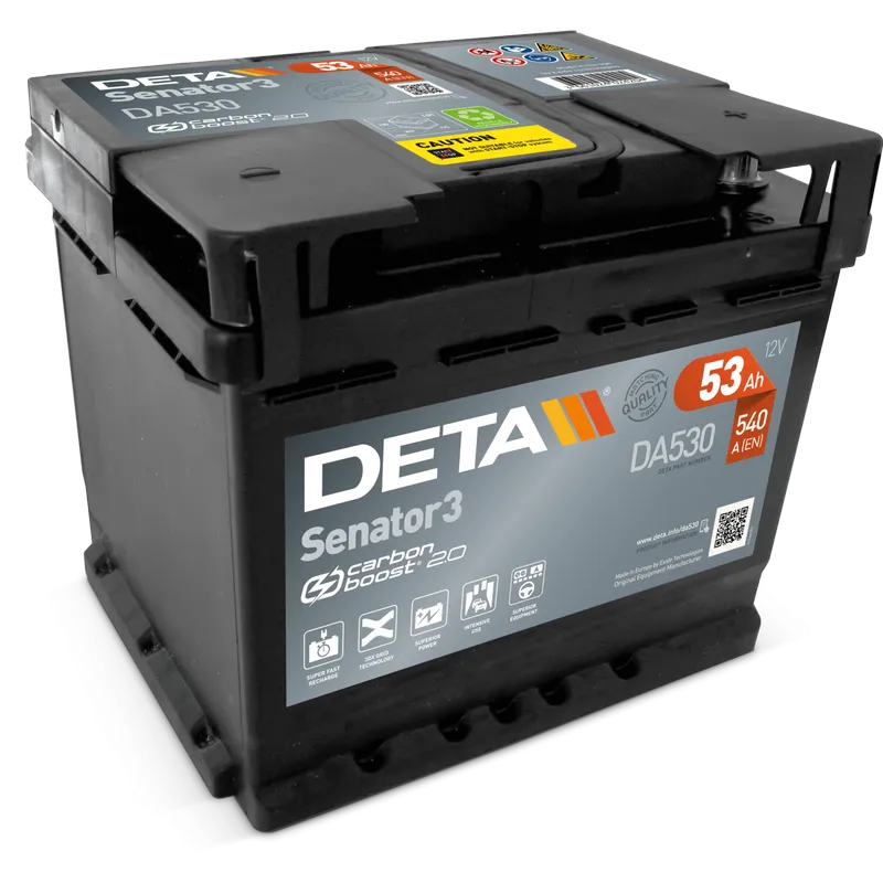 Deta DA530. Batterie Deta 53Ah 12V