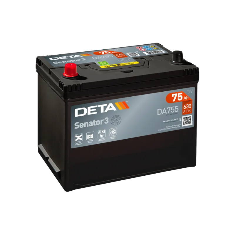Deta DA755. Battery Deta 75Ah 12V