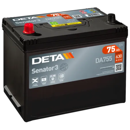 Deta DA755. Batterie Deta 75Ah 12V