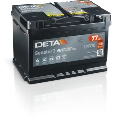 Deta DA770. Battery Deta 77Ah 12V