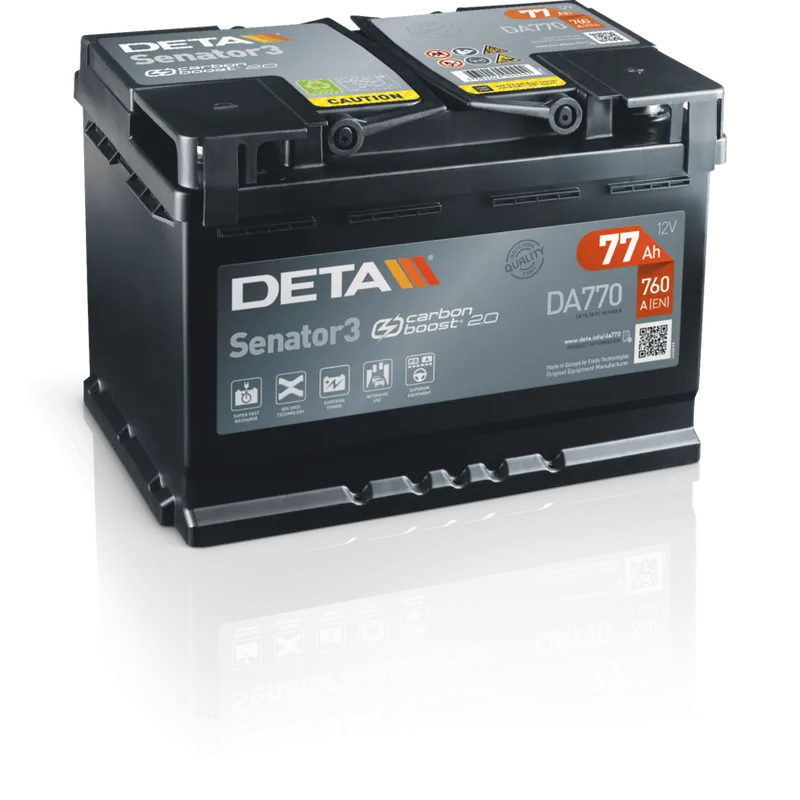 Deta DA770. Batterie Deta 77Ah 12V