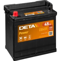 Autobatterie Deta DB451 12V 45Ah 330A