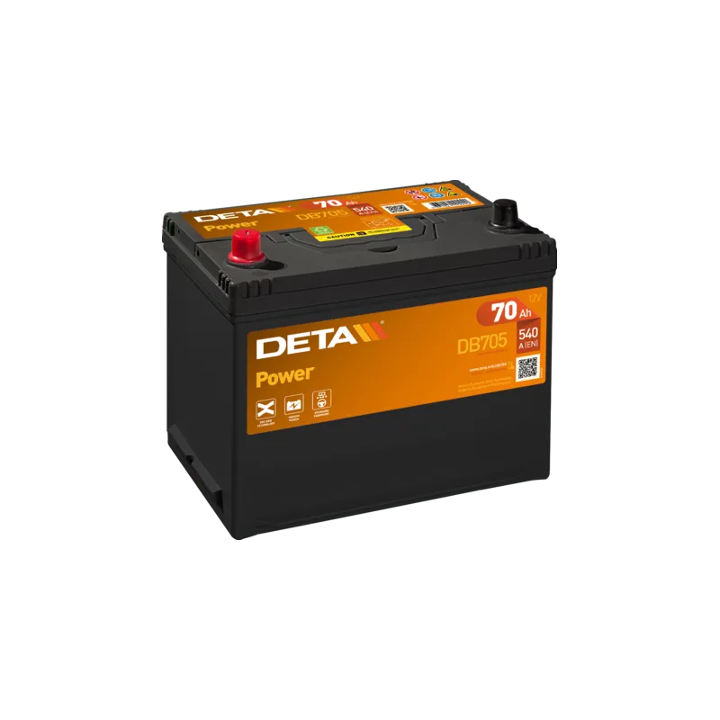 Deta DB705. Batteria Deta 70Ah 12V