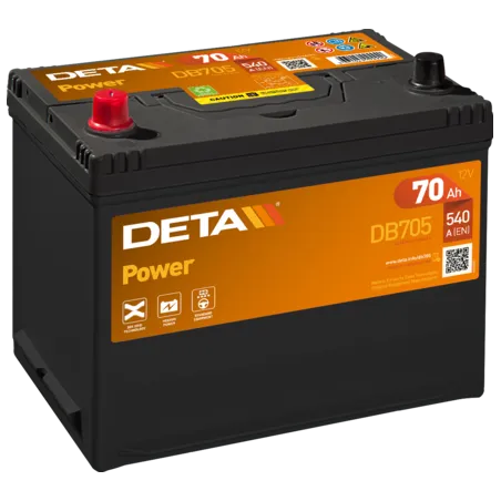 Deta DB705. Batterie Deta 70Ah 12V